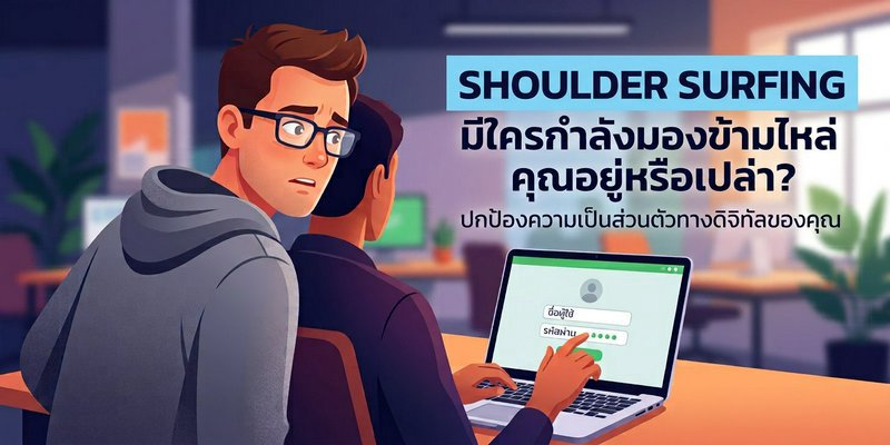 Shoulder Surfing: ภัยเงียบต่อความเป็นส่วนตัว